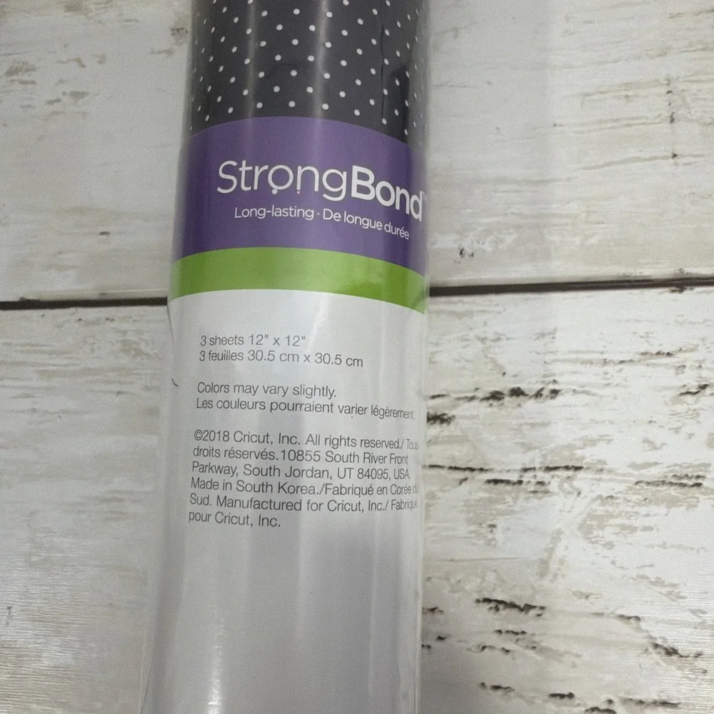 Cricut StrongBond Everyday Iron On Mesh Silver Midnight Floral Sampler Lot Of 4